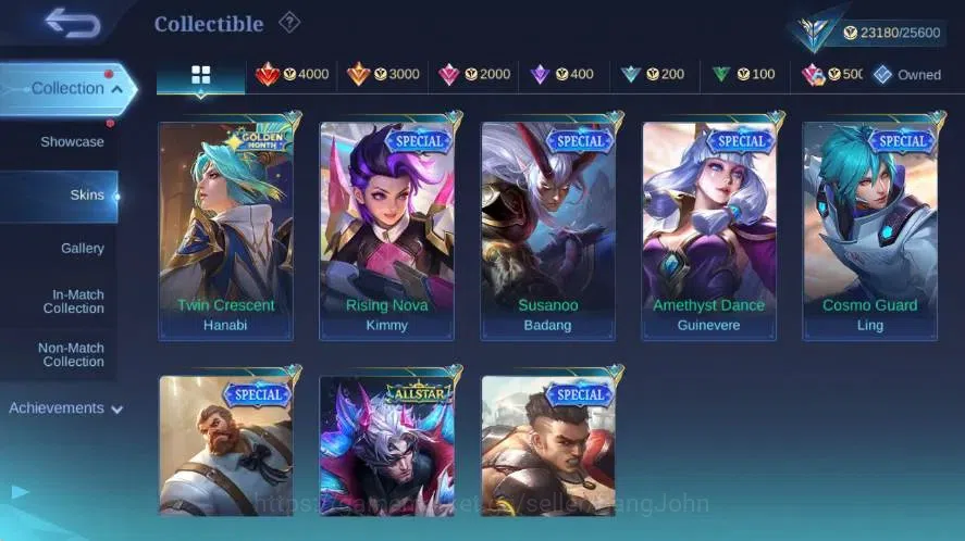 Mobile Legends: Bang Bang Accounts Global|Skin 112|Expert V|Collector Natalia,P.A.C.E image 11