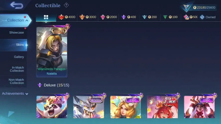 Mobile Legends: Bang Bang Accounts Global|Skin 112|Expert V|Collector Natalia,P.A.C.E image 5