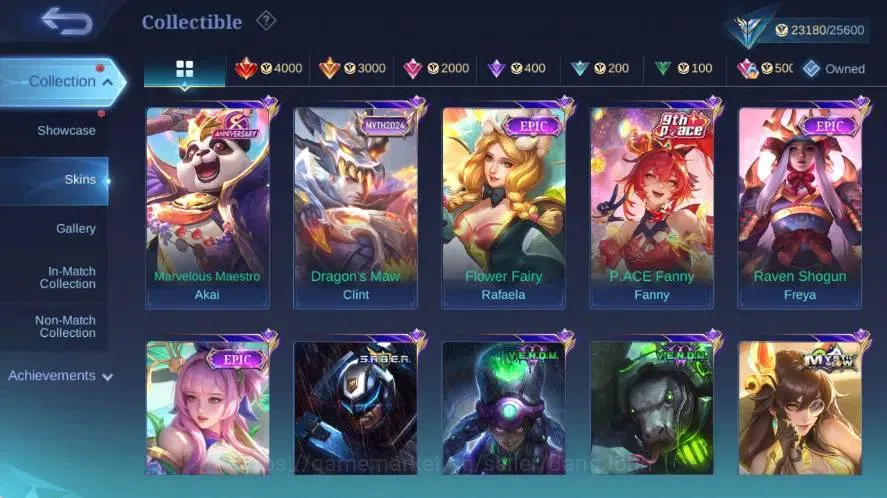 Mobile Legends: Bang Bang Accounts Global|Skin 112|Expert V|Collector Natalia,P.A.C.E image 6