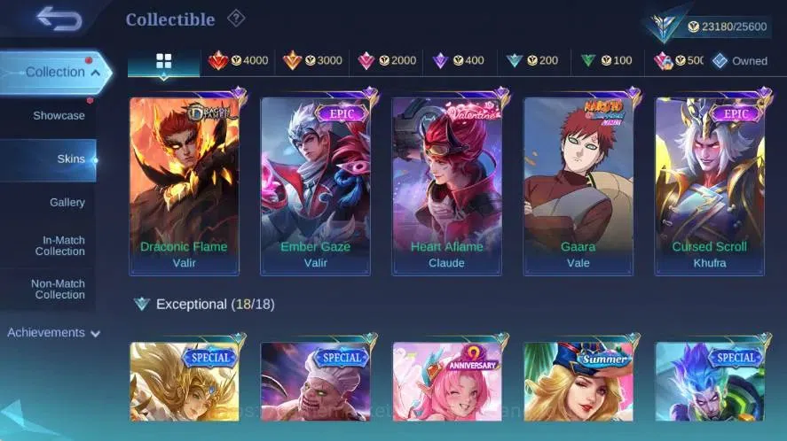 Mobile Legends: Bang Bang Accounts Global|Skin 112|Expert V|Collector Natalia,P.A.C.E image 8