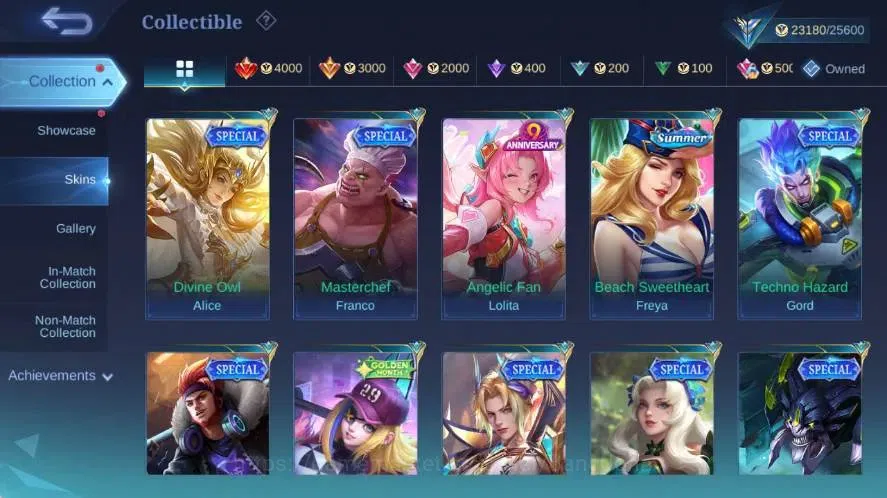 Mobile Legends: Bang Bang Accounts Global|Skin 112|Expert V|Collector Natalia,P.A.C.E image 9
