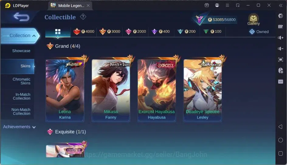 Mobile Legends: Bang Bang Accounts Global|Hero 113|Skin 210|Renowned|KOF Karina+AOT F image 10