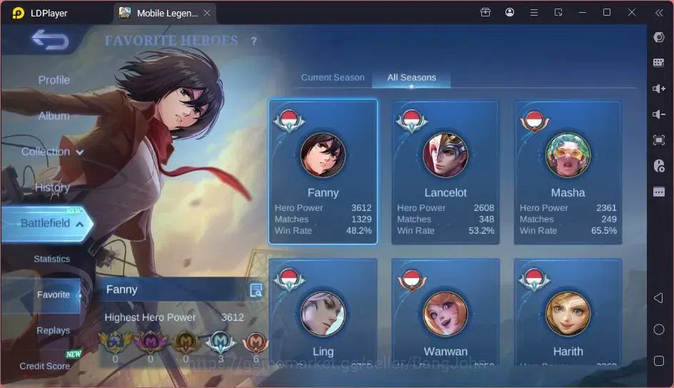 Mobile Legends: Bang Bang Accounts Global|Hero 113|Skin 210|Renowned|KOF Karina+AOT F image 12