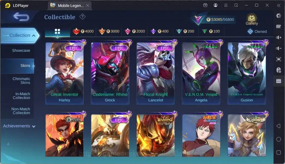 Mobile Legends: Bang Bang Accounts Global|Hero 113|Skin 210|Renowned|KOF Karina+AOT F image 7