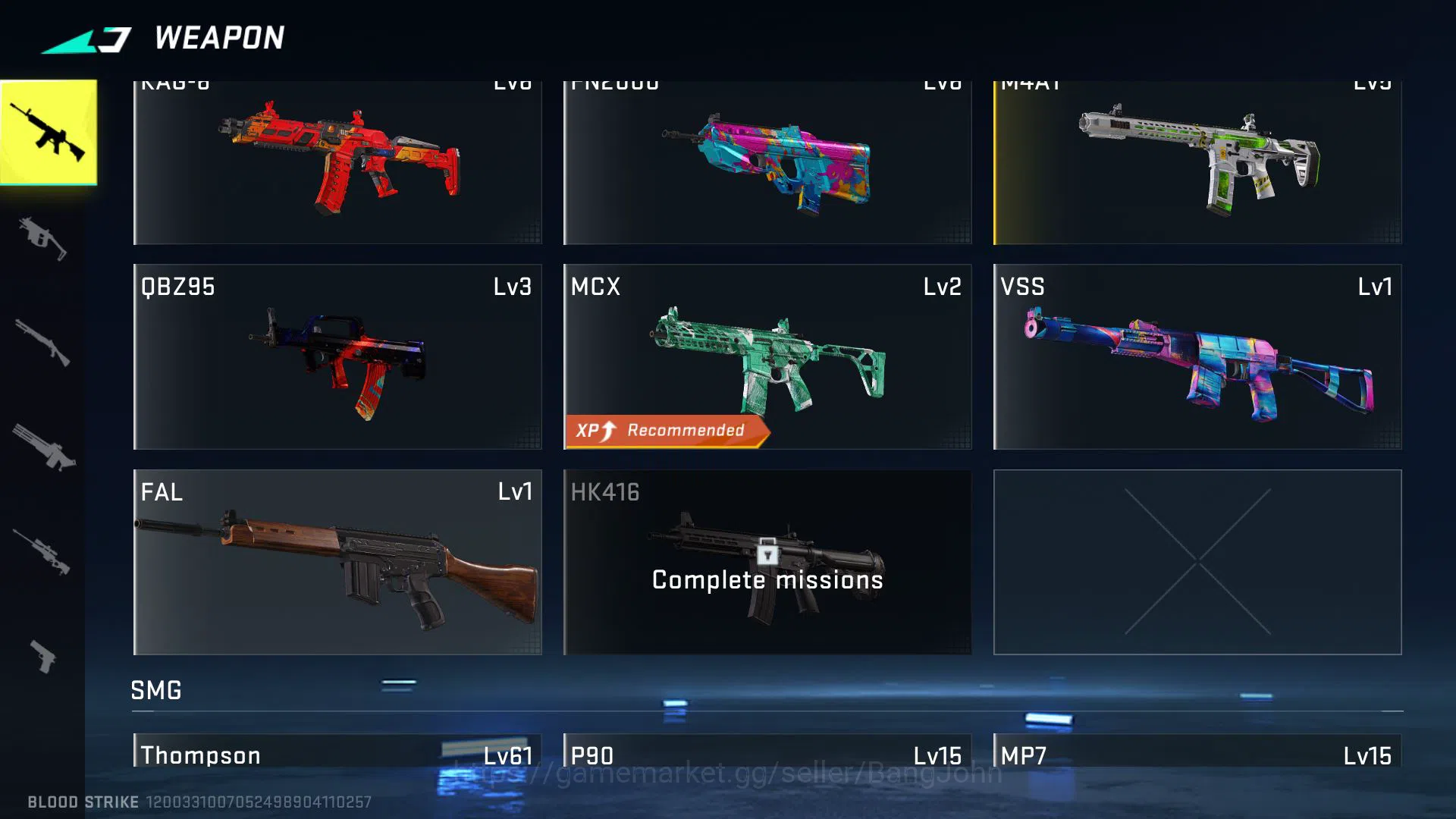 Blood Strike Accounts ASIA | Collab AK47 - Sacred Axe Ritta, Limited AR9 image 2