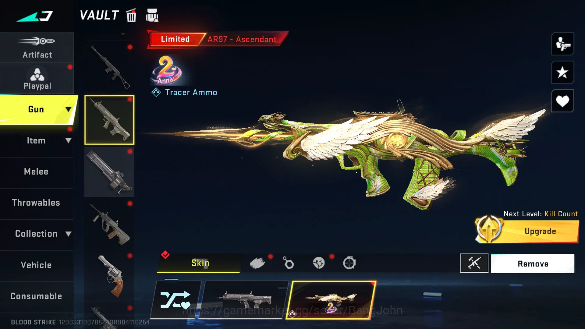 Blood Strike Accounts ASIA | Collab AK47 - Sacred Axe Ritta, Limited AR9 image 3
