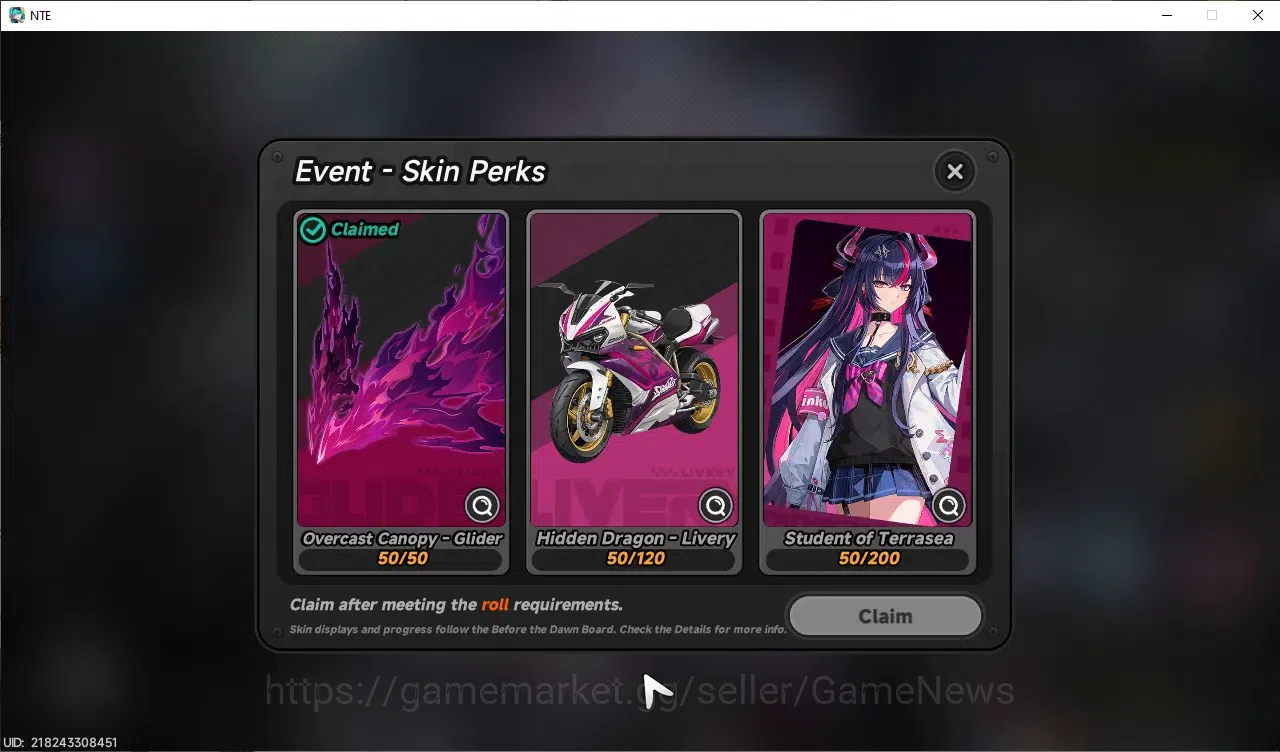 Neverness to Everness Accounts GLOBAL SEA|HL 7|3 SSR 2 Limited [Shinku,Hotori],Sakiri|2 Selector|Overcast Canopy 8