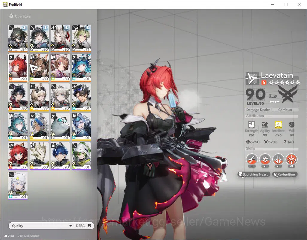 Arknights: Endfield Accounts ASIA|Lv 54|SSR 6(2Limit) [Laevatain+Sign,Gilberta] image 4