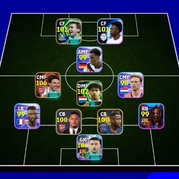 eFootball Accounts High-End Android|PW 3080|Declan Rice Big T,Joan Garcia Show T,Lionel Messi Show T,Frank Rijkaard
