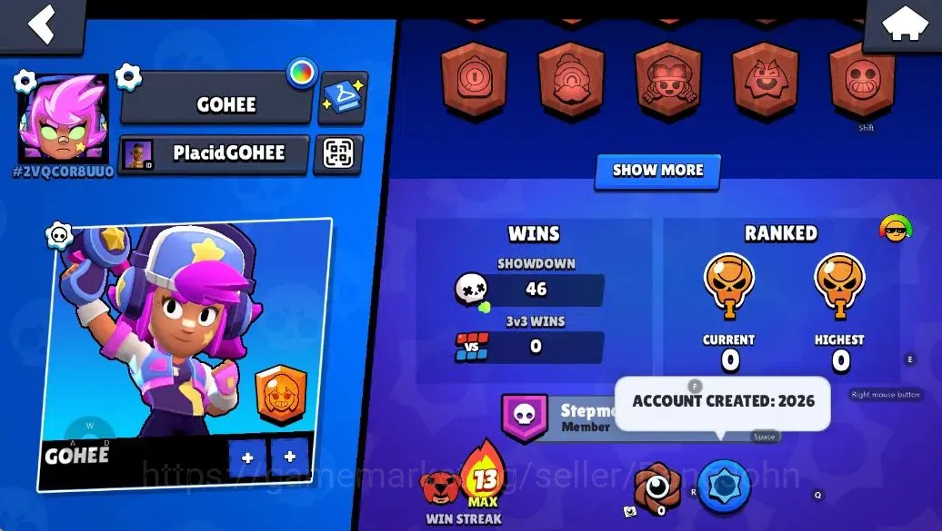 Brawl Stars Accounts Android | 1012Thropy|14 Brawler-1 Max Lv(Shelly+Hy image 3