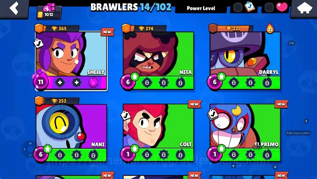 Brawl Stars Accounts Android | 1012Thropy|14 Brawler-1 Max Lv(Shelly+Hy image 5