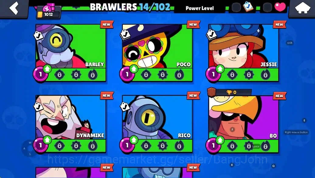 Brawl Stars Accounts Android | 1012Thropy|14 Brawler-1 Max Lv(Shelly+Hy image 6