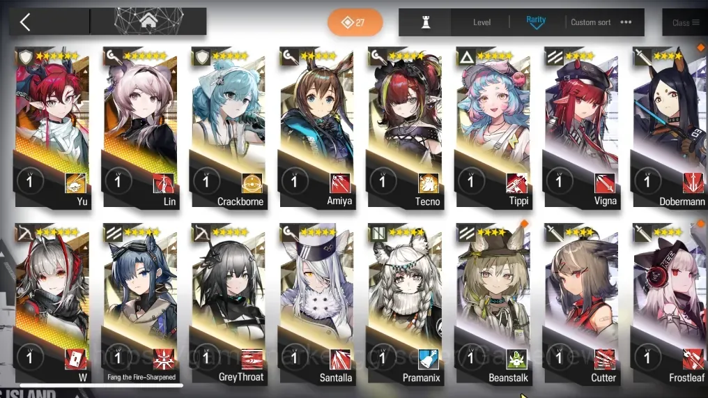 Arknights Accounts Starter Global|Starter Lv 2|60 Operator,2 Skin|2 Limited (Yu,W)|2 Selector|1-1 Terminal|BDay Unset|Take 1