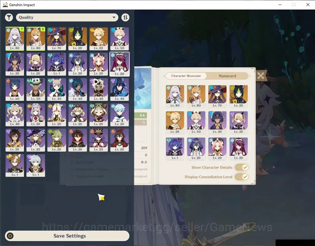 Genshin Impact Accounts Mid Game Asia | AR 44| 2 Limited+1(*5Weapon)| SkirkC1,Escoffier| Mc Male| 6 Crown| Fragile 69 1