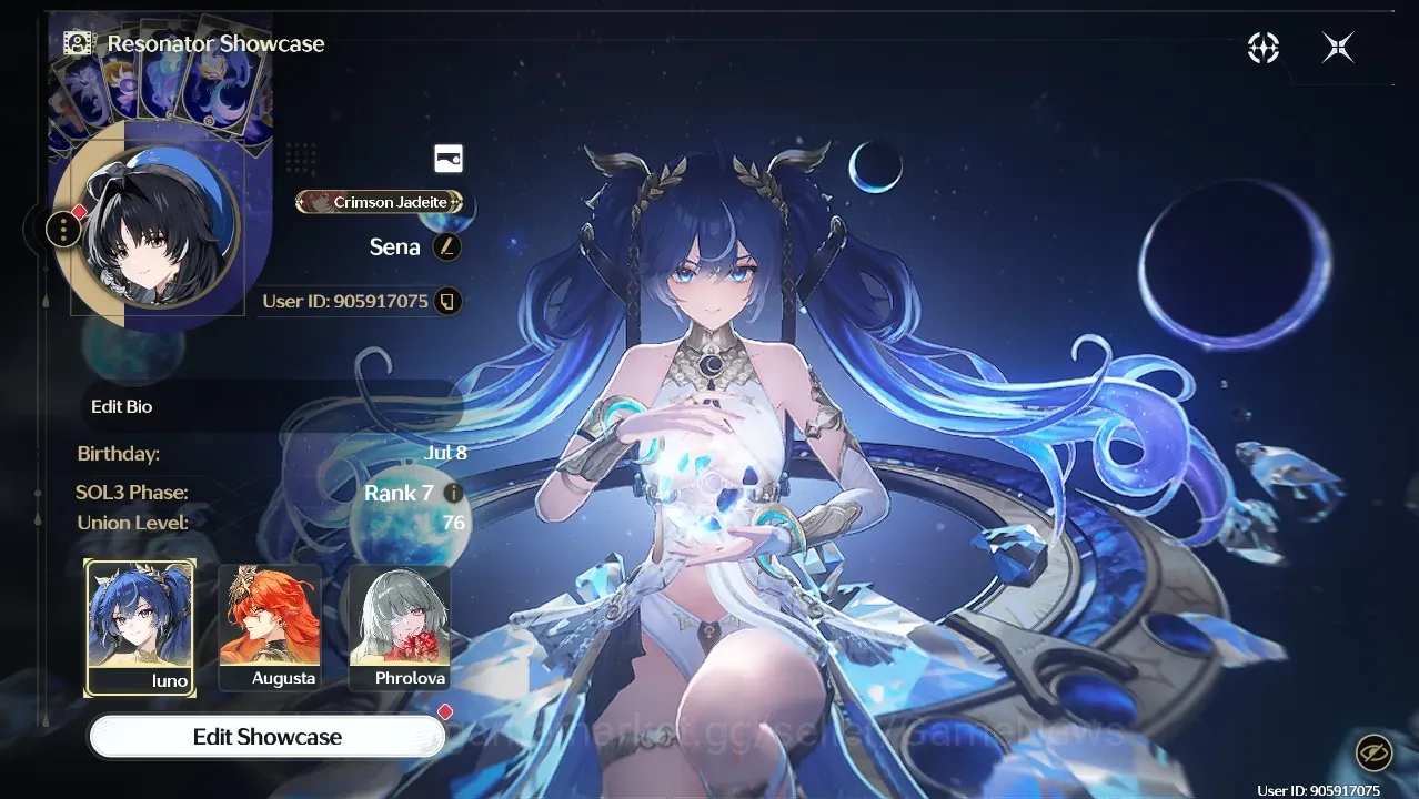Wuthering Waves Accounts Others SEA|UL 76|7 Limited|(Cartethyia,Iuno,Augusta,Phrolova,Carlotta)+Sign,Aemeath,Galbrena|Female 1