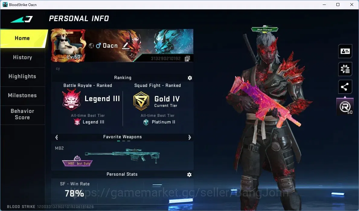 Blood Strike Accounts ASIA | 1 EVO: FAL-Evolved Draco|1 AOT|1 BLEACH Veh image 1