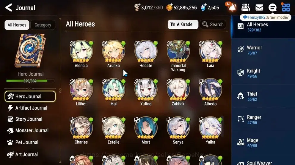 Epic Seven Accounts Collaboration Hero Global Verif|51 ML(BArunka,Harseti,Zio,Belian,LC Belona,etc)+Many Colab 14