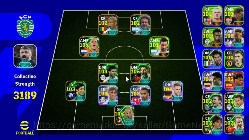 eFootball Accounts Android|Epic Wesley Sneijder,Cristian Abbiati,Stev image 1
