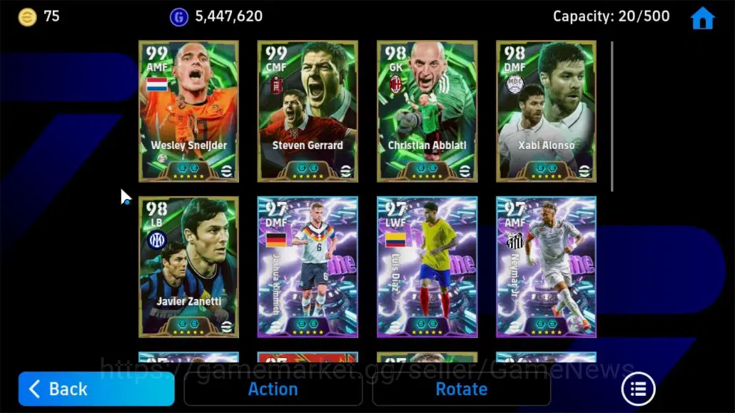 eFootball Accounts Android|Epic Wesley Sneijder,Cristian Abbiati,Stev image 7