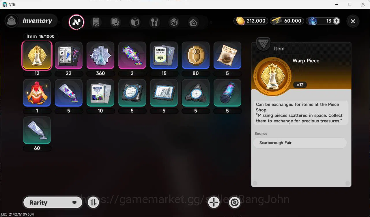 Neverness to Everness Accounts EU|starter LVL 5, S Hathor, S fadia, 8 char,  + se image 11
