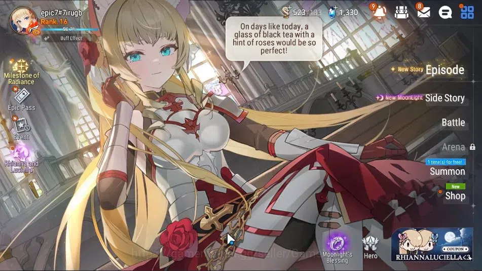 Epic Seven Accounts GLOBAL Unverif|New Era|2 ML(Rhiana & Luciel,Dark C image 1