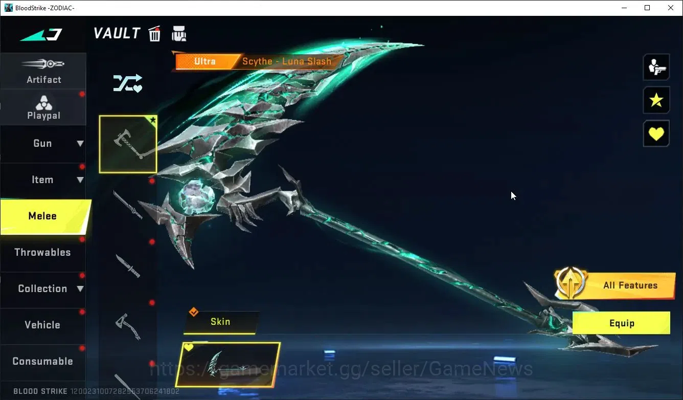 Blood Strike Accounts ASIA|ETERNAL DeAgle+MELEE SCYTHE-LunaSlash,COLLAB  image 10