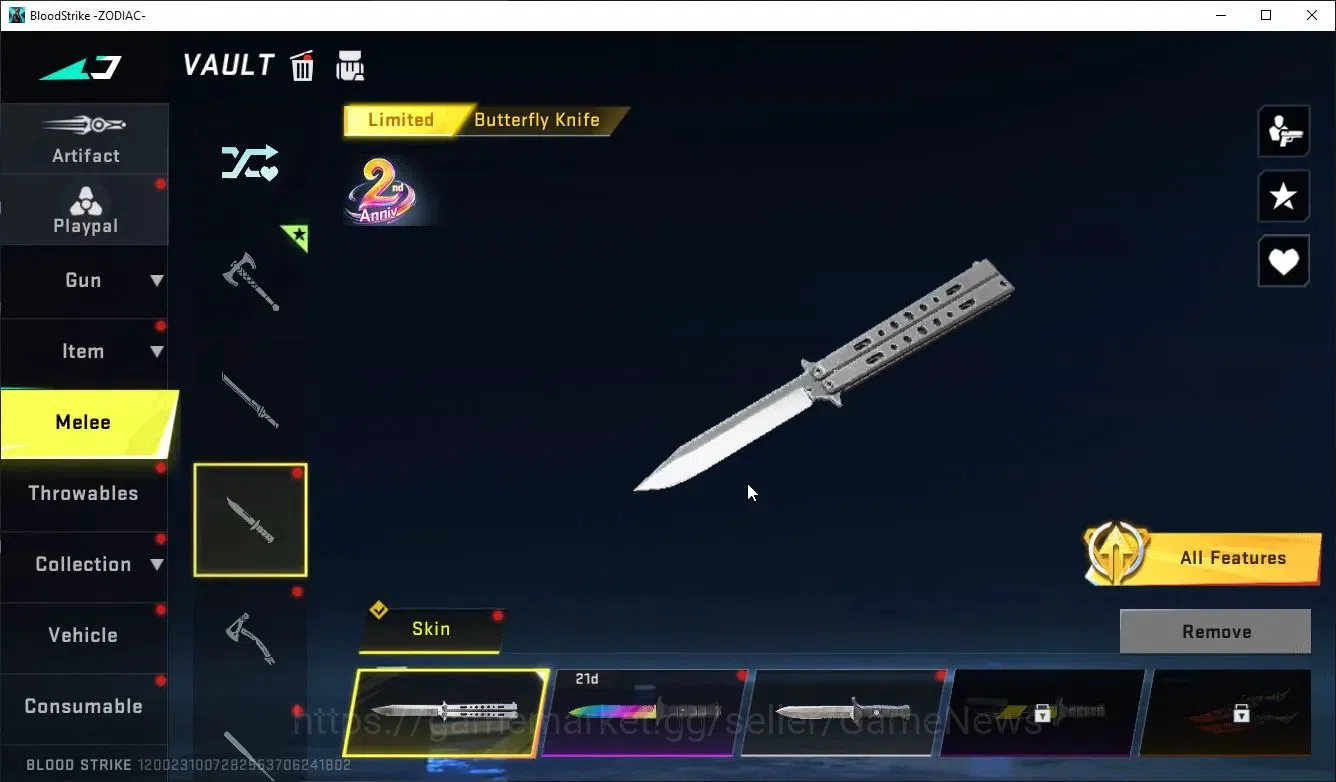 Blood Strike Accounts ASIA|ETERNAL DeAgle+MELEE SCYTHE-LunaSlash,COLLAB  image 11