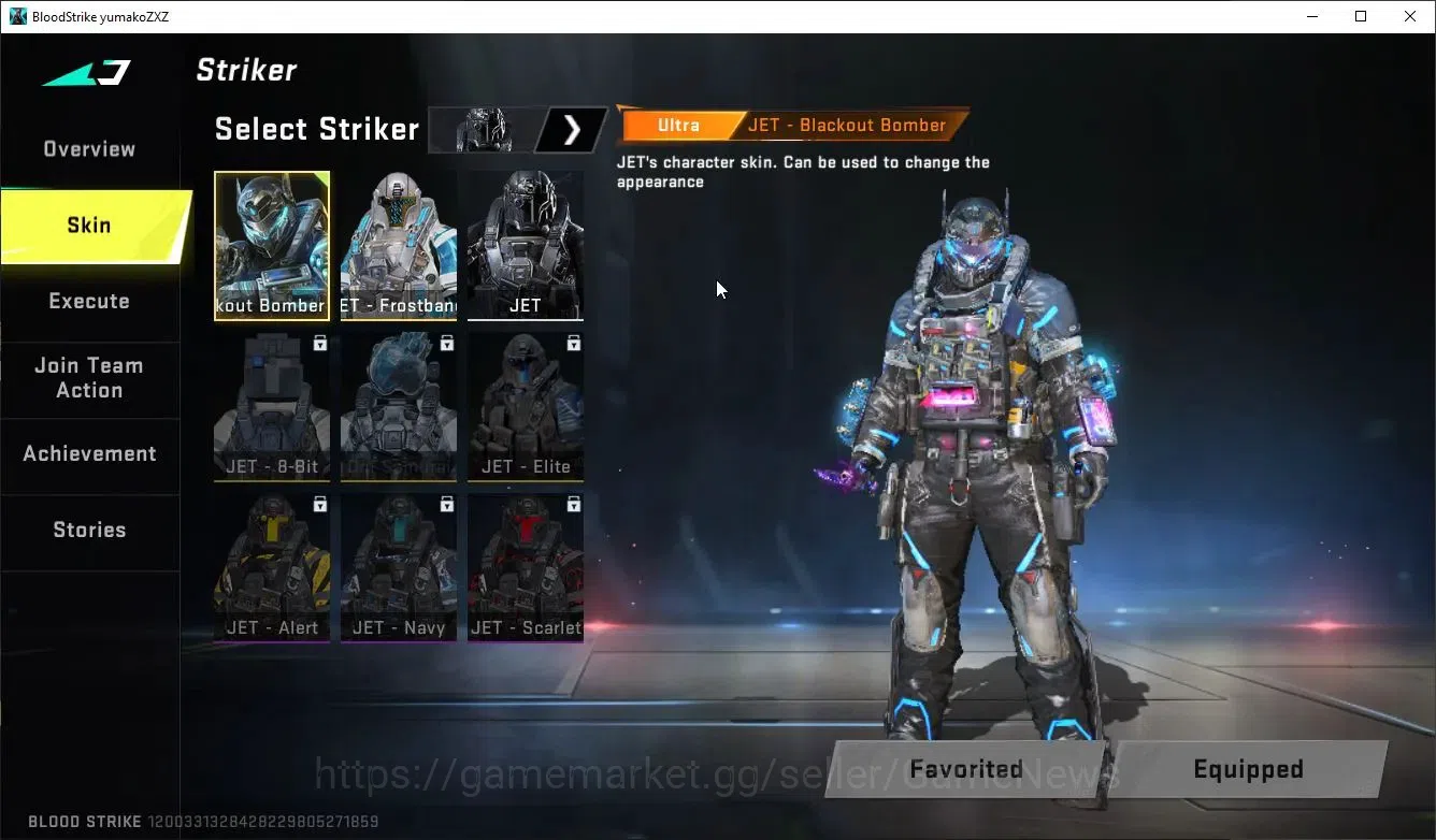 Blood Strike Accounts ASIA|MELEE ButerFly knife+ 2 ULTRA [JET-Black0ut,M image 3