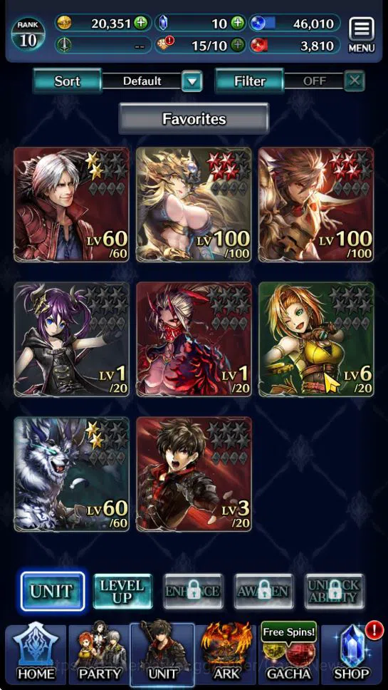 GLOBAL | Rank 10 | Collab DMC (Dante) TopTierUnit (Knight Of God Mauna,GH Adel) |9 SSR ARK | Code Only (LC1185) Last Cloudia Accounts Low-End GLOBAL | Rank 10 | Collab DMC (Dante) TopTierUnit (Knight Of God Mauna,GH Adel) |9 SSR ARK