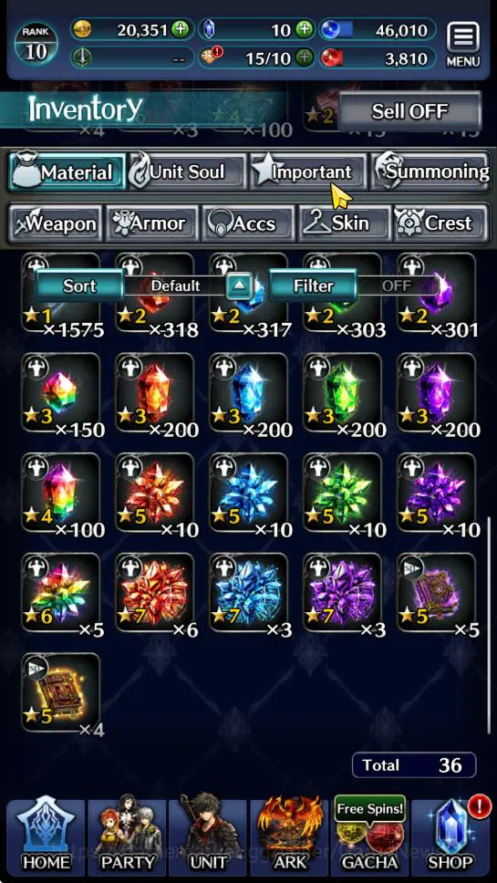 Last Cloudia Accounts Low-End GLOBAL | Rank 10 | Collab DMC (Dante) TopTierUnit (Knight Of God Mauna,GH Adel) |9 SSR ARK 7
