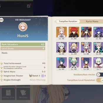 Genshin Impact Accounts Starter ‎[ASIA] GENSHIN IMPACT - 3 LIMITED CHAR - 2 LIMITED WEAPON - NICOLE, DILUC, MONA, - 48