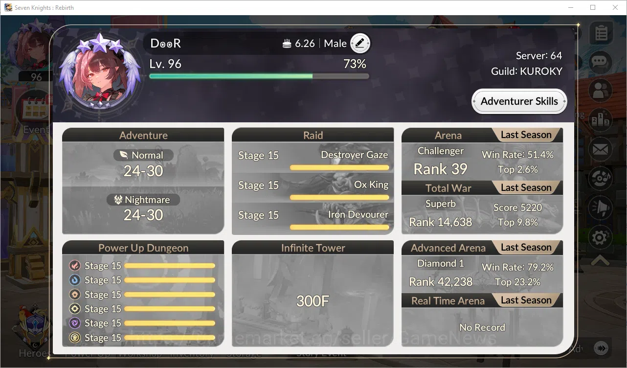 Seven Knights Re:Birth Accounts GLOBAL SEA ENDGAME| Full 5 Ex-7k & 17 TC6+ (Wukong image 4