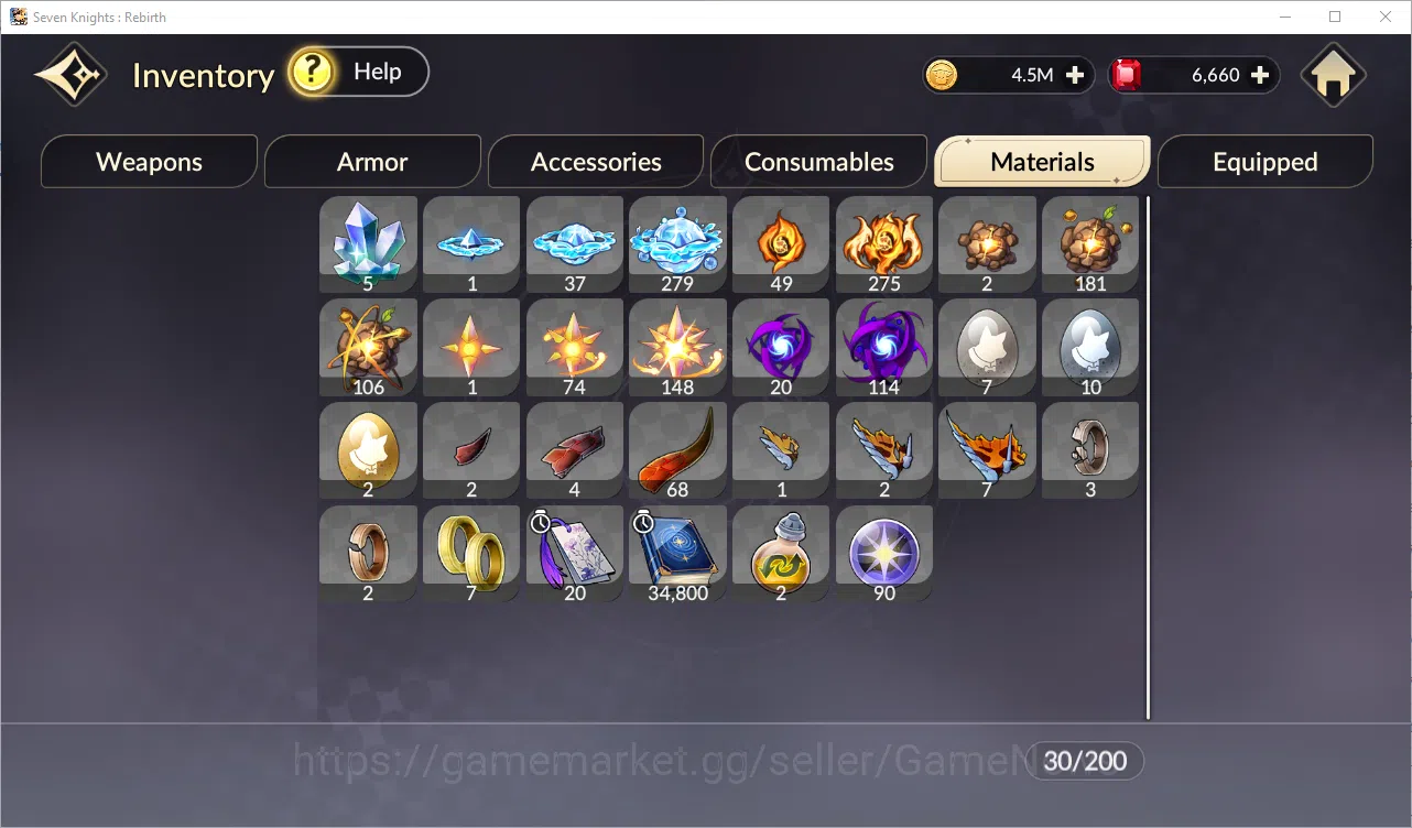 Seven Knights Re:Birth Accounts GLOBAL SEA ENDGAME| Full 5 Ex-7k & 17 TC6+ (Wukong image 9
