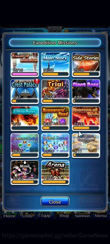 Grand Summoners Accounts Global|Rank 110|29 Ascend 14 TW(Inumuta,Roy,Shirou image 8