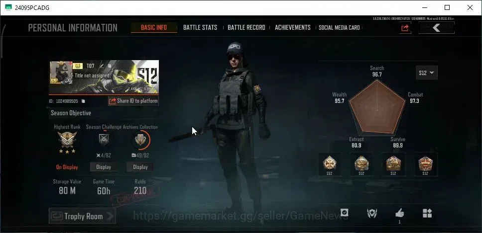 Arena Breakout Accounts MOBILE|Lv 30|SV 80M|CV 61M|5 Set|Battle Machete,Re image 2
