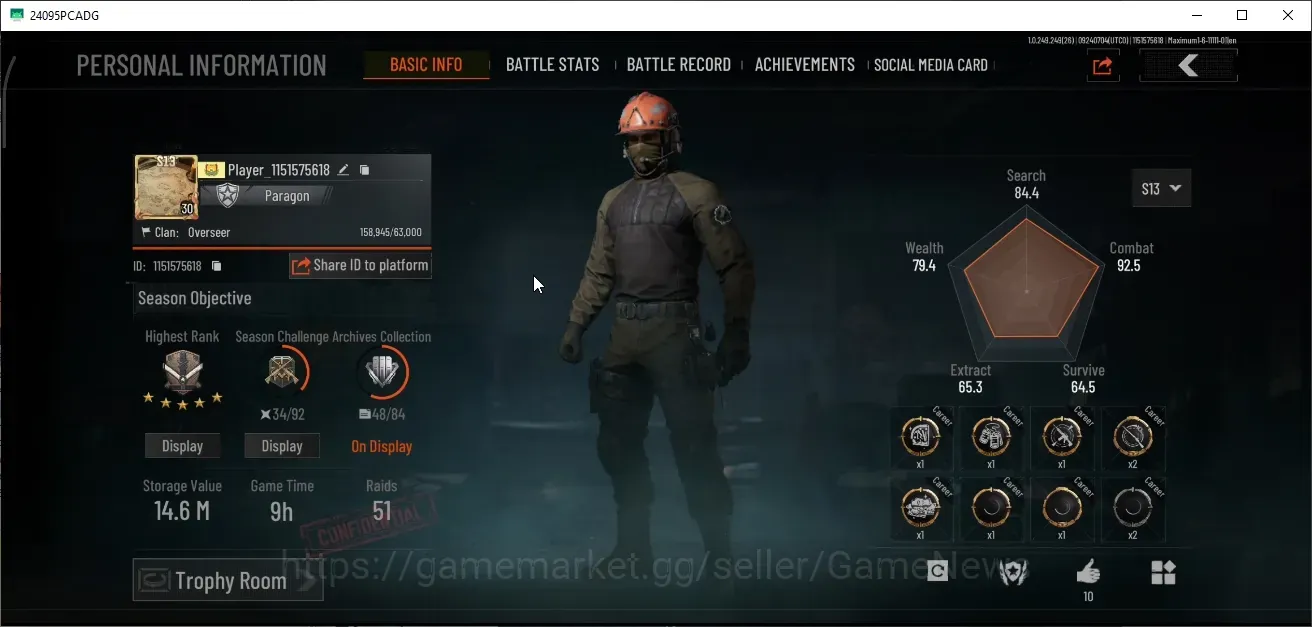 Arena Breakout Accounts High Value Moibile|Lv30|SV 14.6M|CV 13.2M|MG H416|Forest MP5,RZ AK-12,CBe FAL,SI AK-102,SI G18C,0F 1