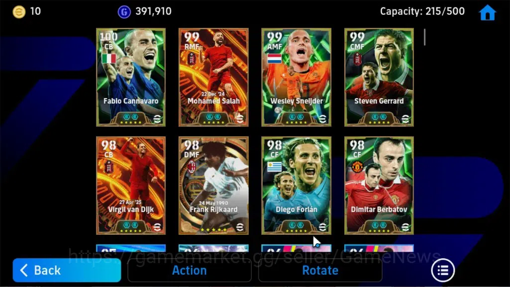 eFootball Accounts Android|BigTime Mohamed Salah,Virgil van Dijk,Fran image 5