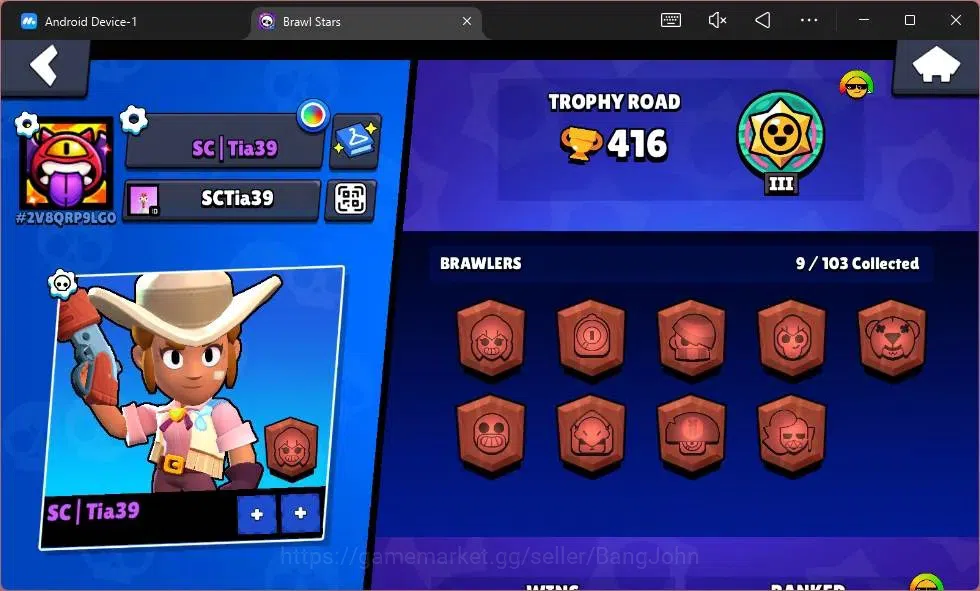 Brawl Stars Accounts Global | 416 Thropy | 9 Brawler|1 Max Hypercharge( image 6