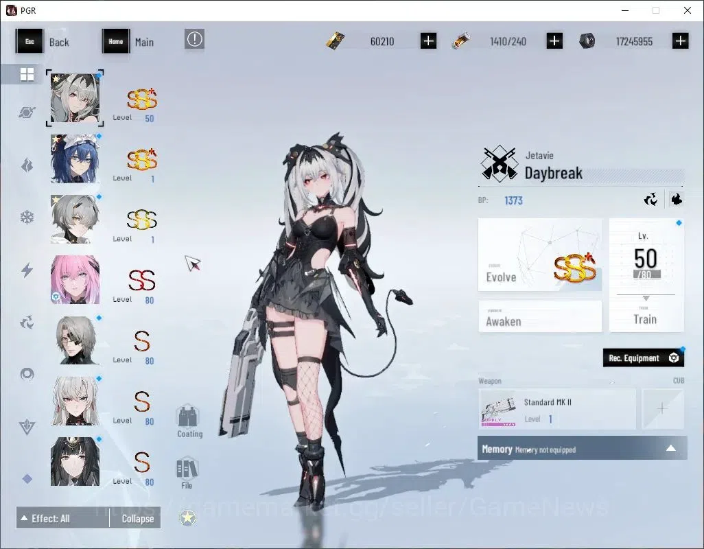 Punishing: Gray Raven Accounts Asia|Lv 87|60K BC+21K YC+7,6K BlueC|SSS Fulgor,SSS image 3