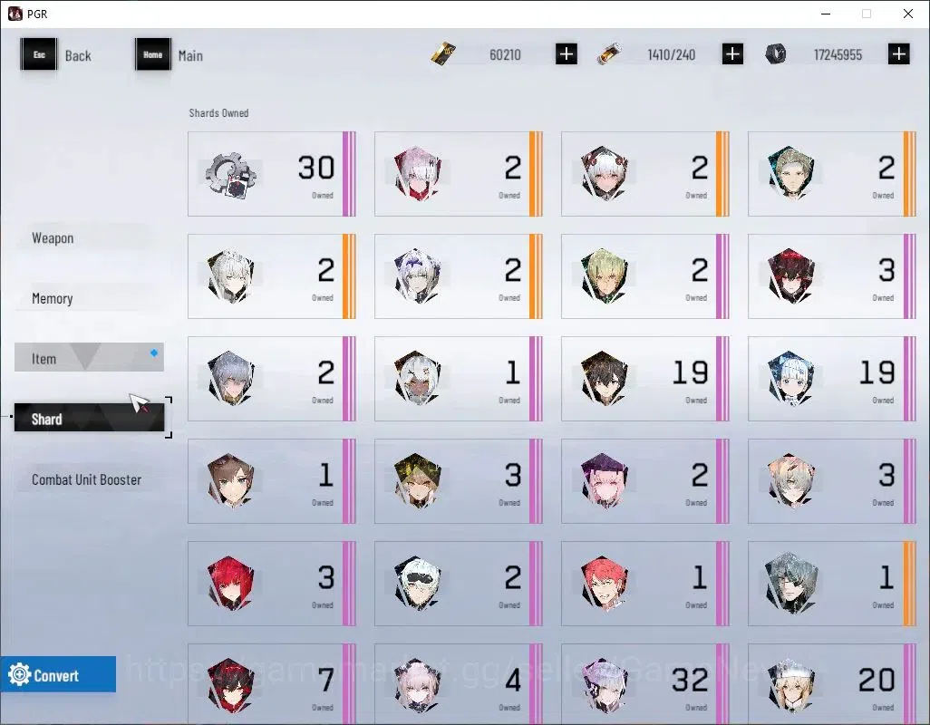 Punishing: Gray Raven Accounts Asia|Lv 87|60K BC+21K YC+7,6K BlueC|SSS Fulgor,SSS image 9
