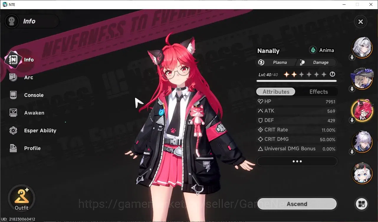 Neverness to Everness Accounts GLOBAL SEA|HL 25|Tyc 9|Hotori Prem Team|5 SSR|Hoto image 2