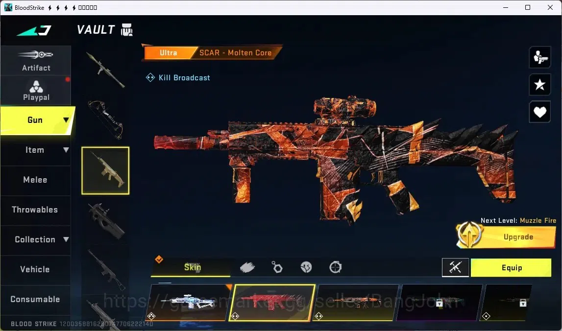 Blood Strike Accounts ASIA | Eternal Uzi-Star Chaser | 1 EVA Gun | 6 Ult image 7