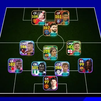 eFootball Accounts Legends & Iconic Players Android|Power 3159|Big Time K.Kvaratskhelia,Bergson|Epic Edmilson,Wayne