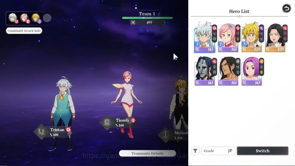 The Seven Deadly Sins: Origin Accounts [EU] Lv 2 Fresh Starter |2 SSR | Meliodas, Guila & image 13