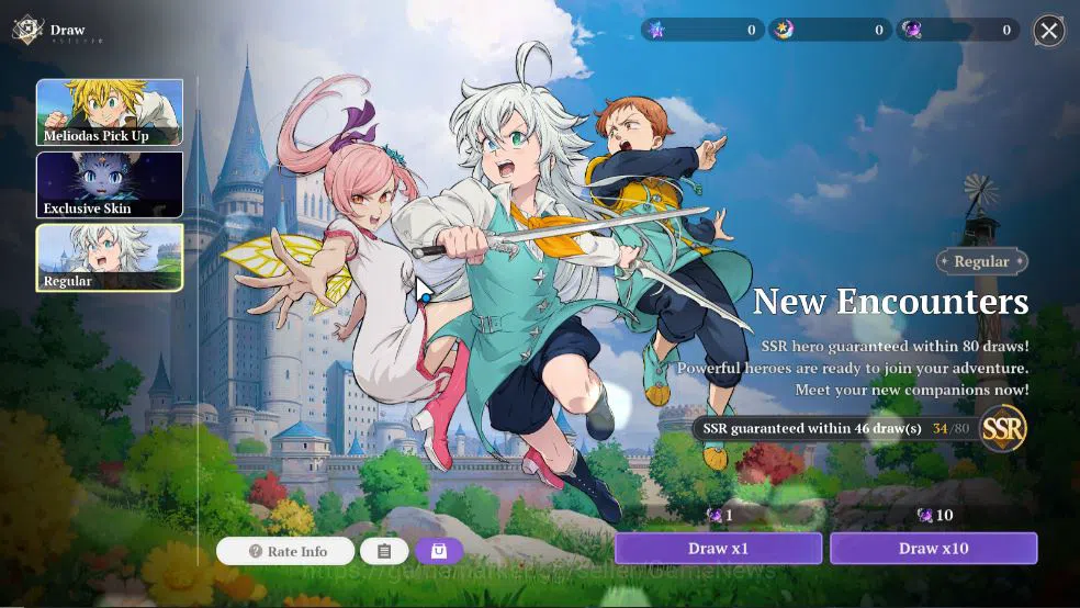 The Seven Deadly Sins: Origin Accounts [EU] Lv 2 Fresh Starter |2 SSR | Meliodas, Guila & image 5
