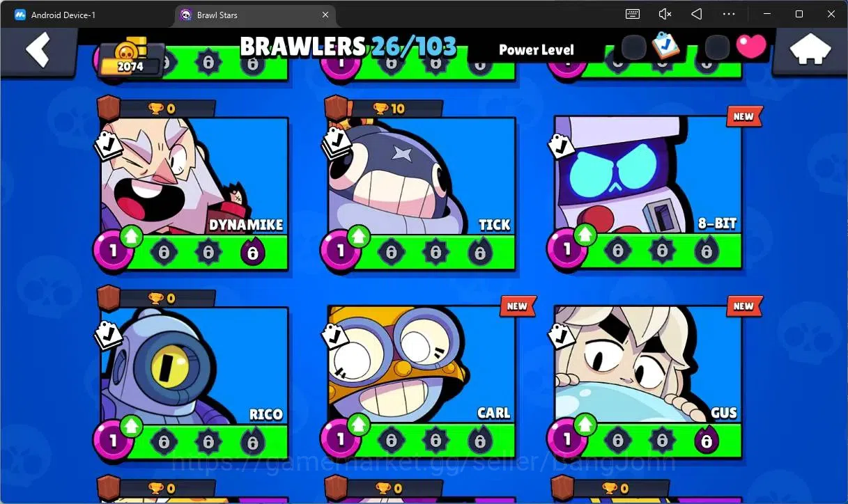 Brawl Stars Accounts Global |2074 Trophy|26 Brawler|3 Max Hypercharge(S image 7