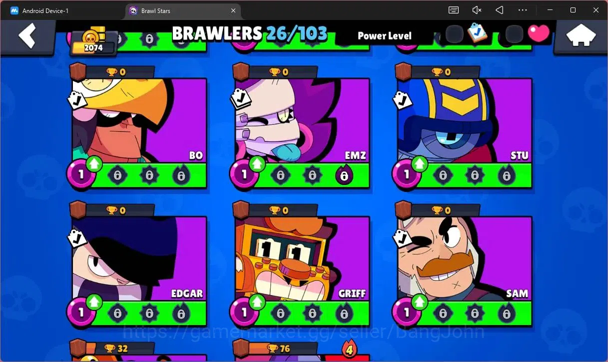 Brawl Stars Accounts Global |2074 Trophy|26 Brawler|3 Max Hypercharge(S image 8