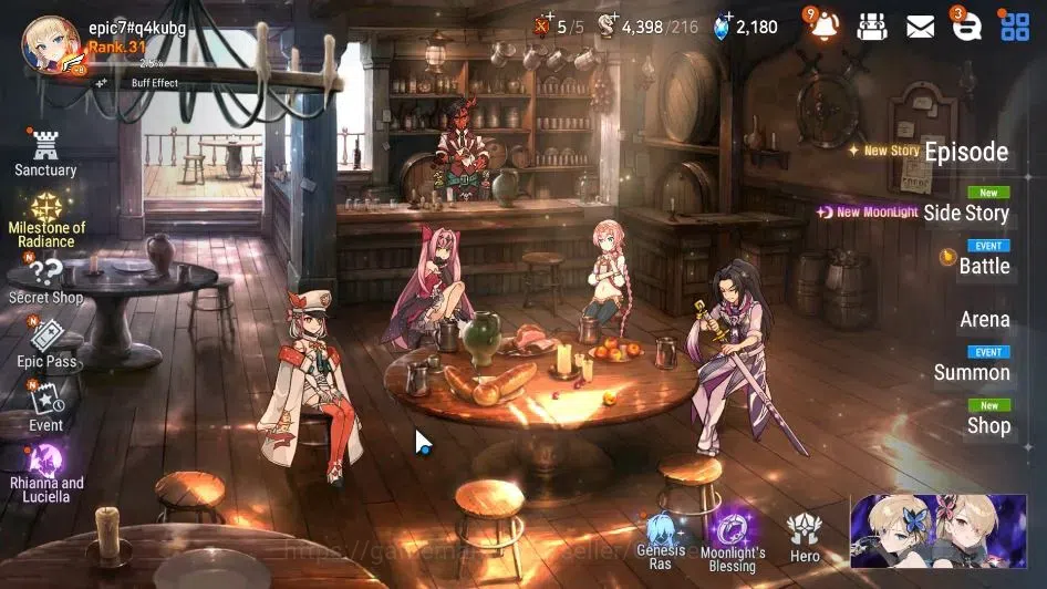 Epic Seven Accounts GLOBAL Unverif|New Era|2 ML(Notos,TM Luluca)+Ivana image 1