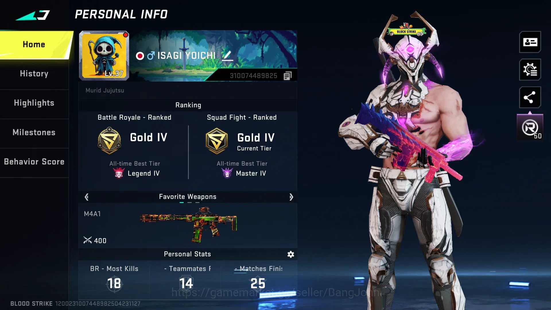 Blood Strike Accounts ASIA|ULTRA=ZERO,LUCIAN,SCAR,ARR97,MORE DETHAIL CEK image 2