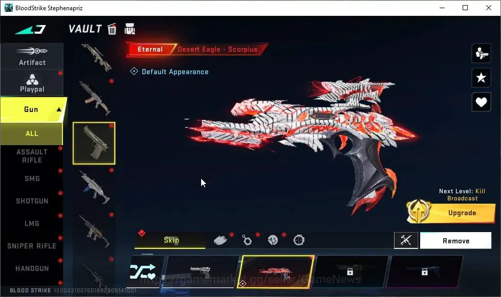 Blood Strike Accounts ASIA|ETERNAL Desert Eagle-Scorpius|4 ULTRA[FN2000, image 12